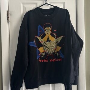 BILLIES EILISH THE HIT NE HARD SND SOFT THE TOUR SWEATSHIRT SIZE M